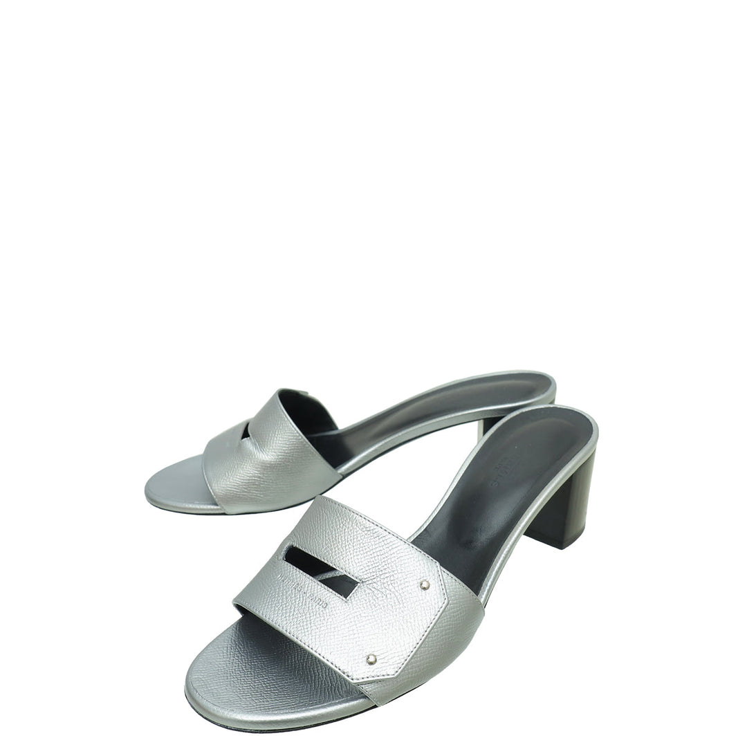 Hermes Gris Very Sandal 39.5