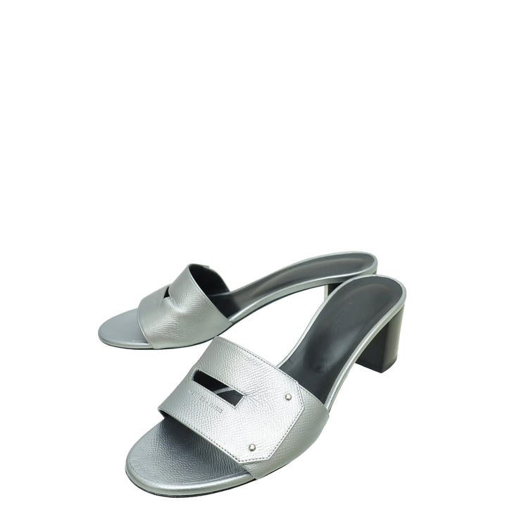 Hermes Gris Very Sandal 39.5