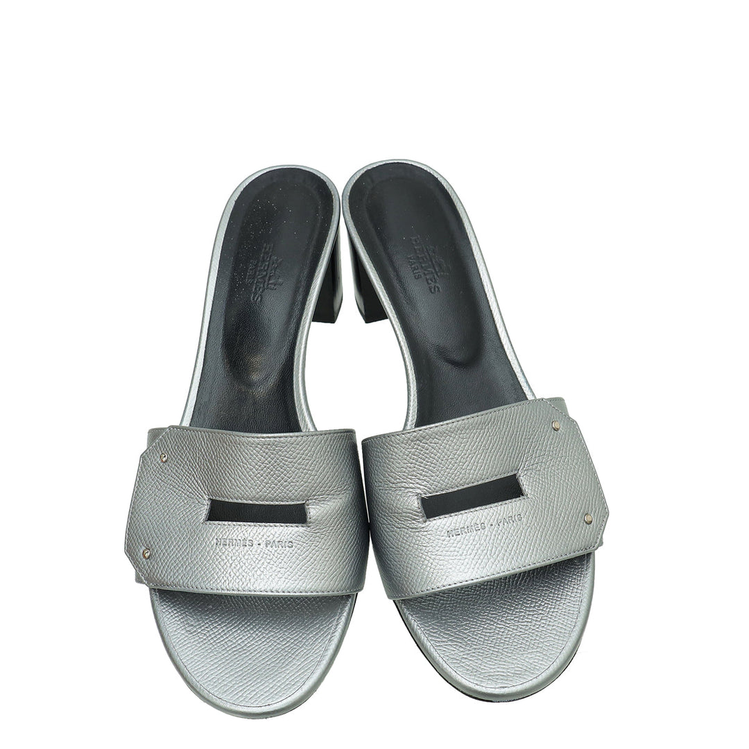 Top quality Hermes Gris Very Sandal 39.5