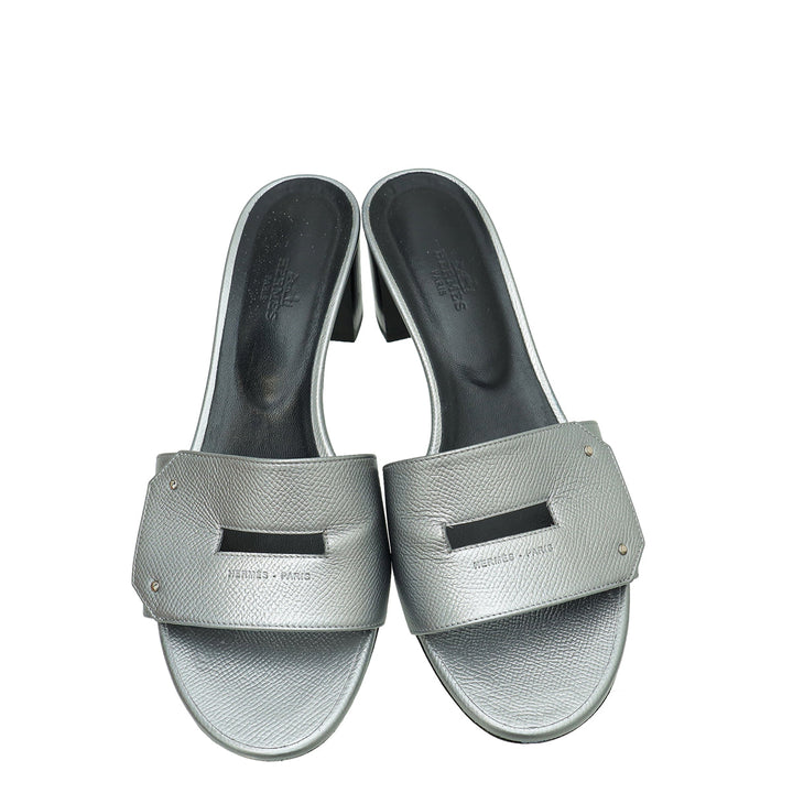 Top quality Hermes Gris Very Sandal 39.5