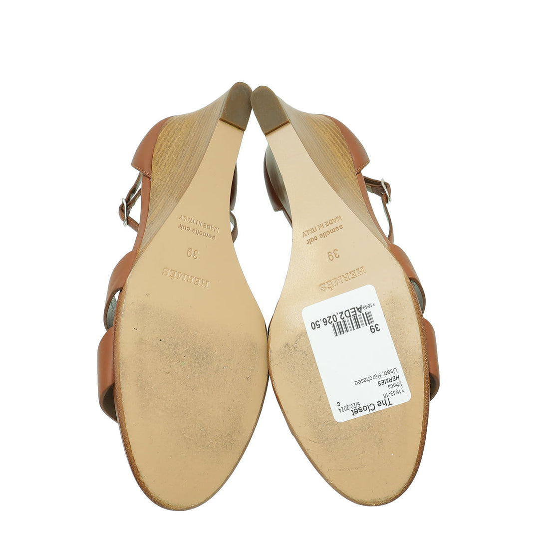 Top quality Hermes Gold Legend Sandal 39