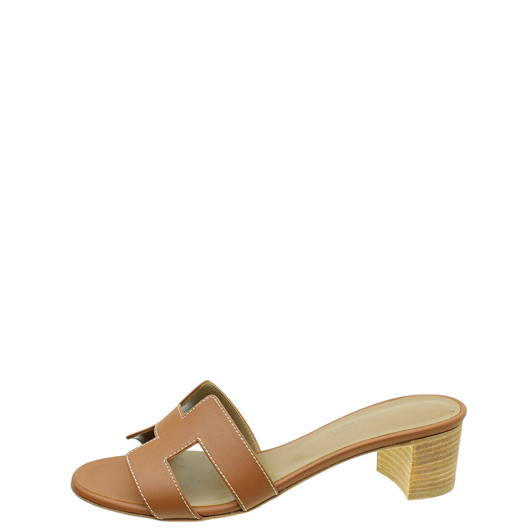 Top quality Hermes Gold Oasis Sandal 39