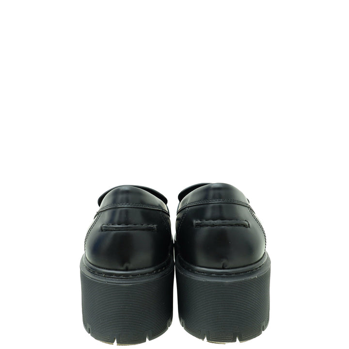Top quality Hermes Noir Glazed Hitch Loafer 40