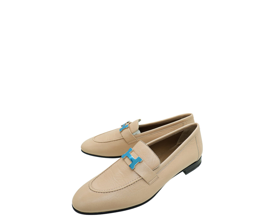 Top quality Hermes Beige Nude Paris Loafer 40