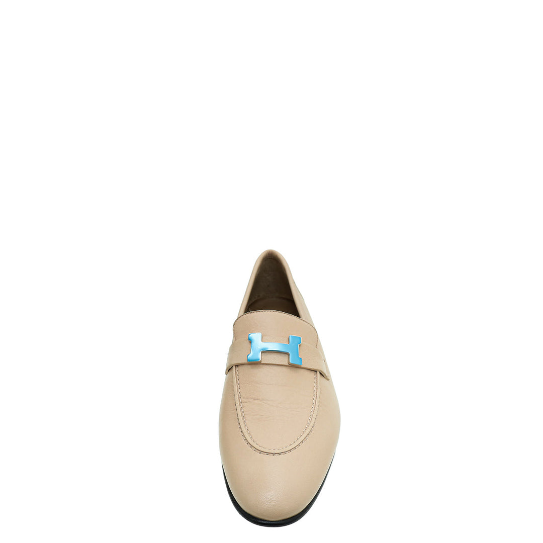 Top quality Hermes Beige Nude Paris Loafer 40