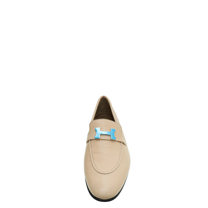 Top quality Hermes Beige Nude Paris Loafer 40