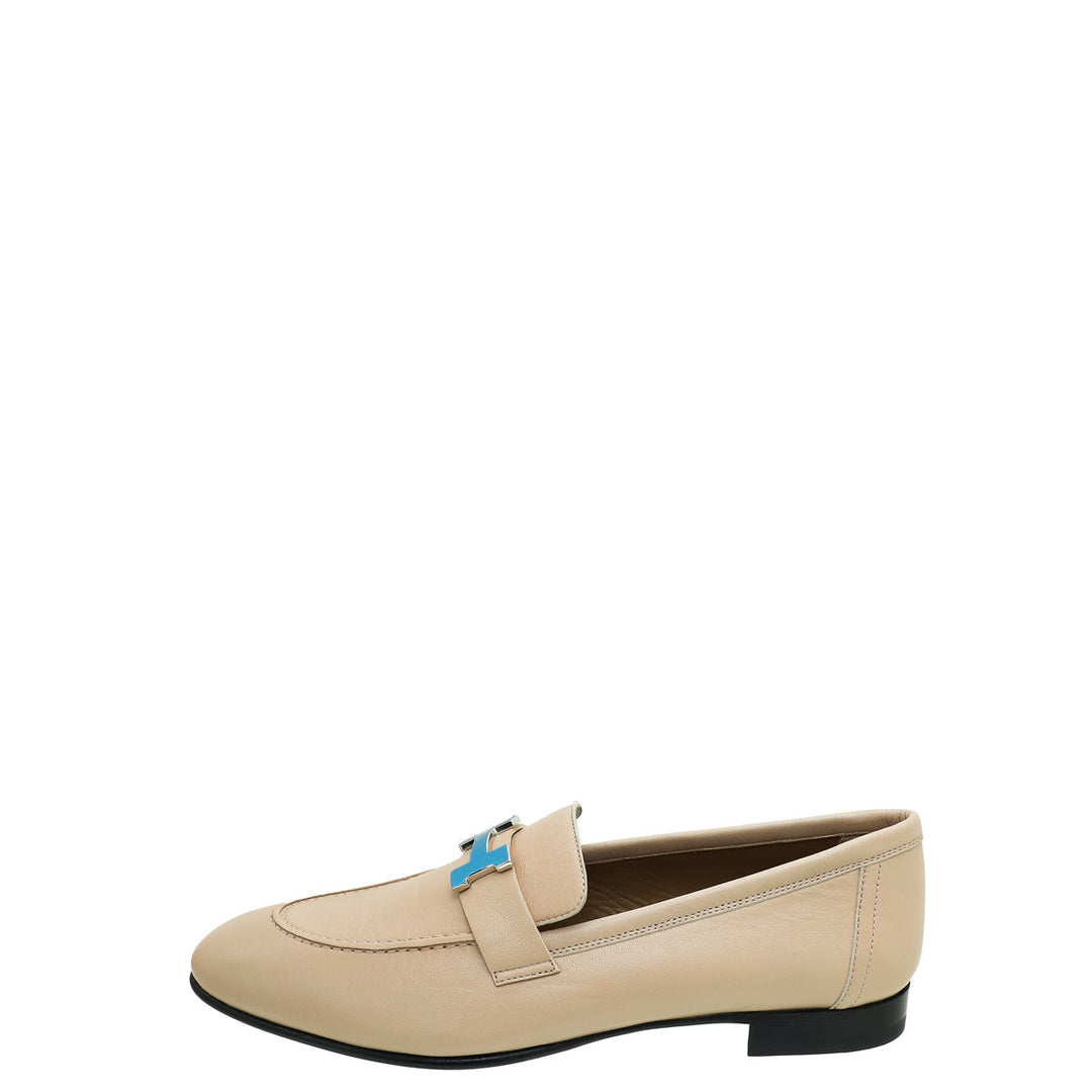 Top quality Hermes Beige Nude Paris Loafer 40