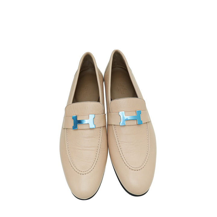 Top quality Hermes Beige Nude Paris Loafer 40