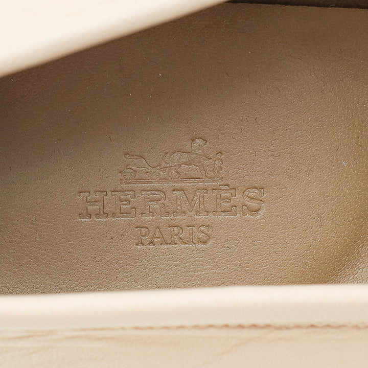 Top quality Hermes Beige Nude Paris Loafer 40