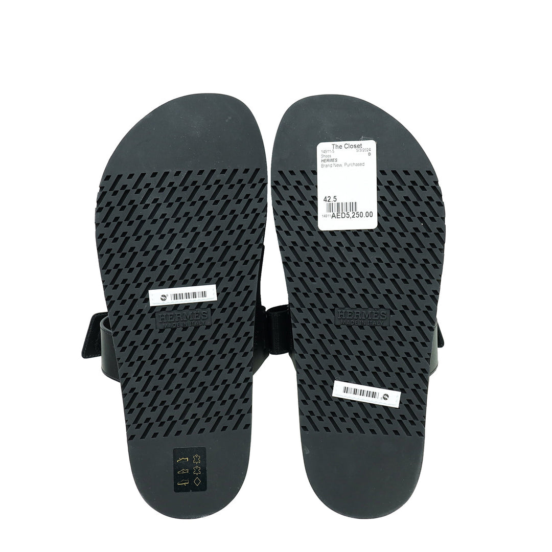 Top quality Hermes Noir Chypre Sandal 42.5