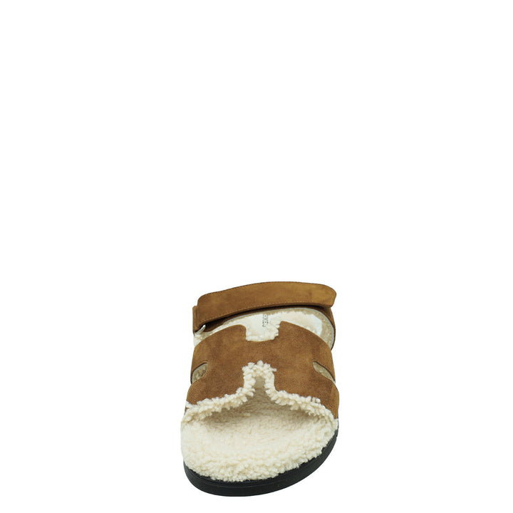 Top quality Hermes Bicolor Suede Wool Shearling Chypre Sandal 42