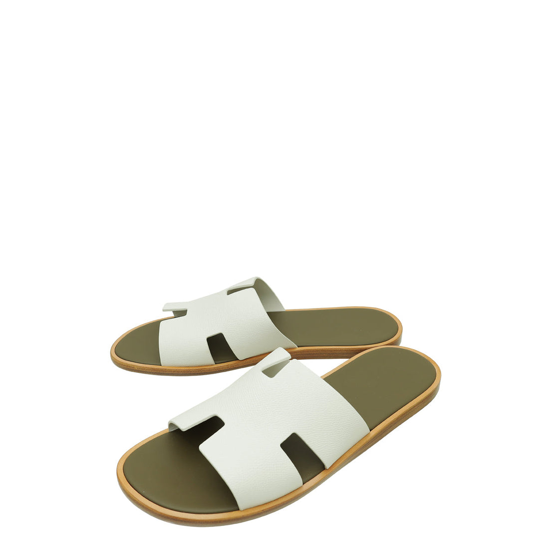 Hermes Bicolor Izmir Sandals 46.5