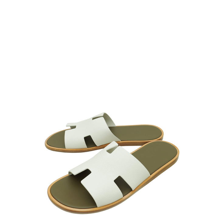 Hermes Bicolor Izmir Sandals 46.5