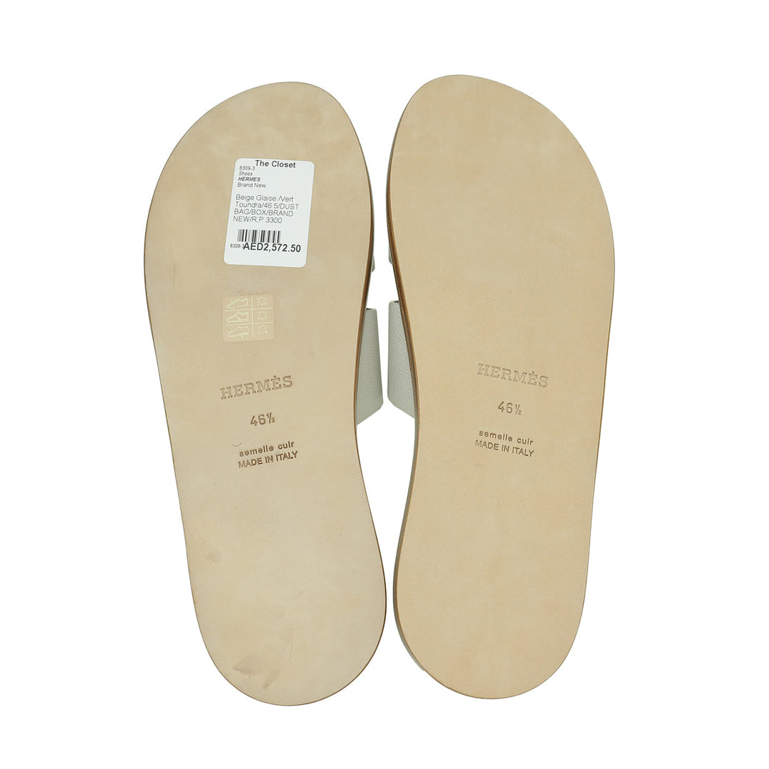 Top quality Hermes Bicolor Izmir Sandals 46.5