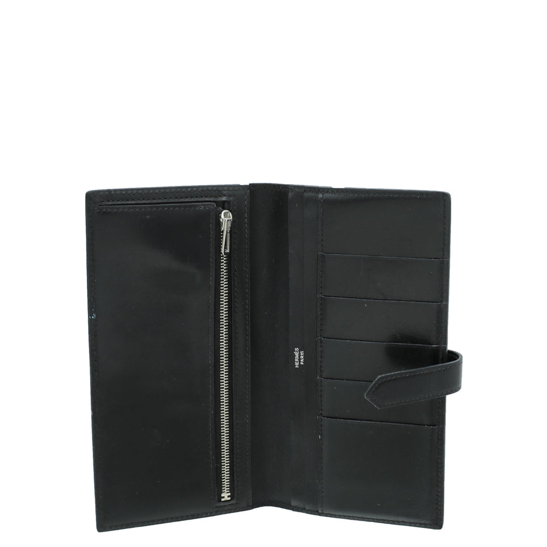 Top quality Hermes Noir Bearn Box Wallet