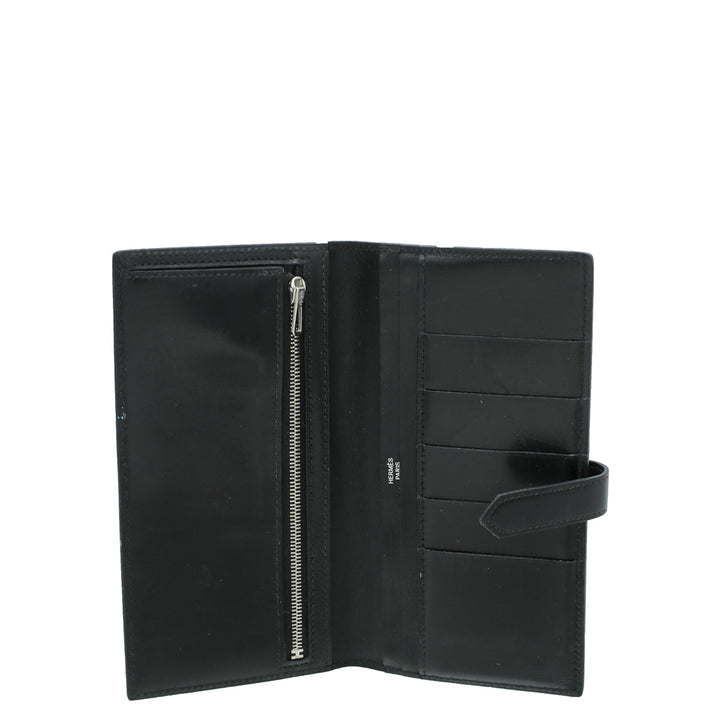 Top quality Hermes Noir Bearn Box Wallet