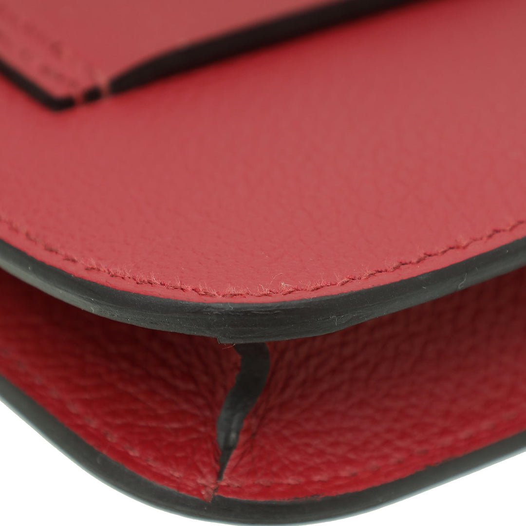 Top quality Hermes Rouge H Constance Evercolor Slim Wallet