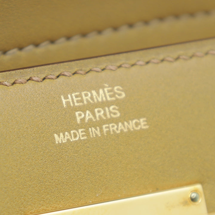 Top quality Hermes Biscuit Kelly Depliant Box Medium Wallet