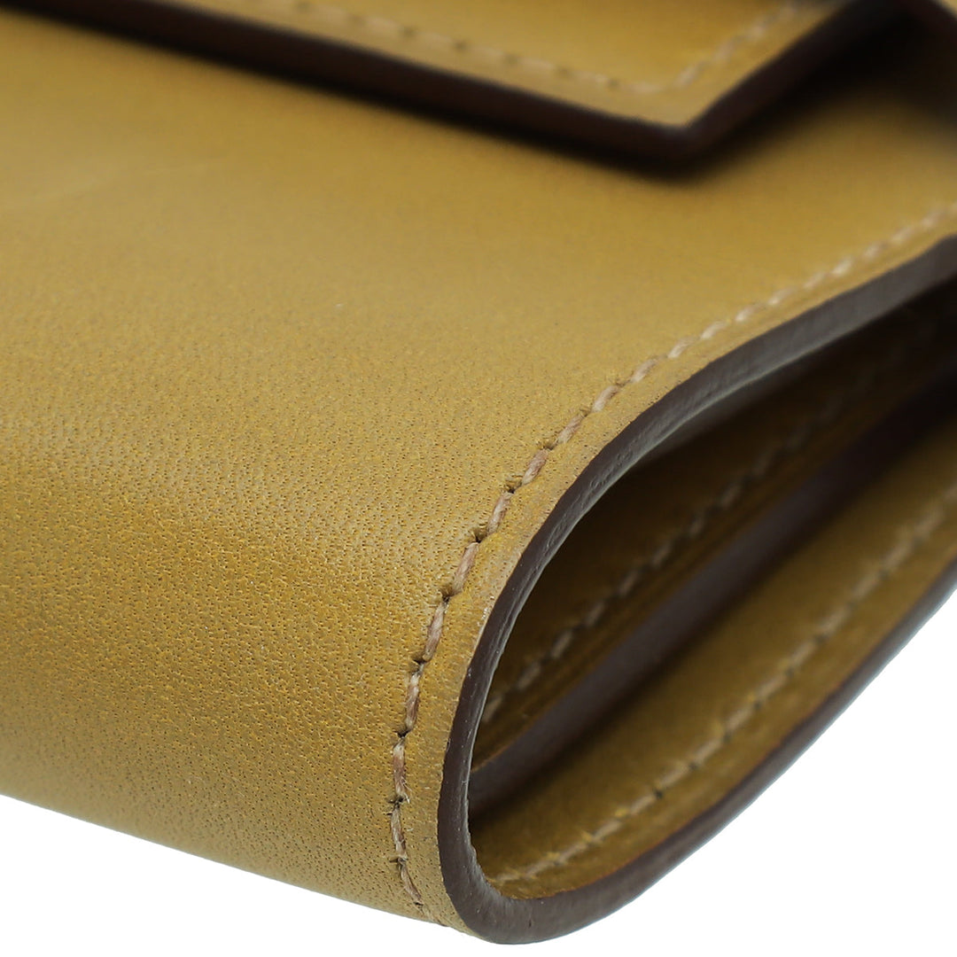 Top quality Hermes Biscuit Kelly Depliant Box Medium Wallet