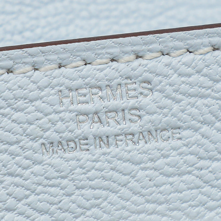 Top quality Hermes Blue Brume Kelly Classique To Go Wallet