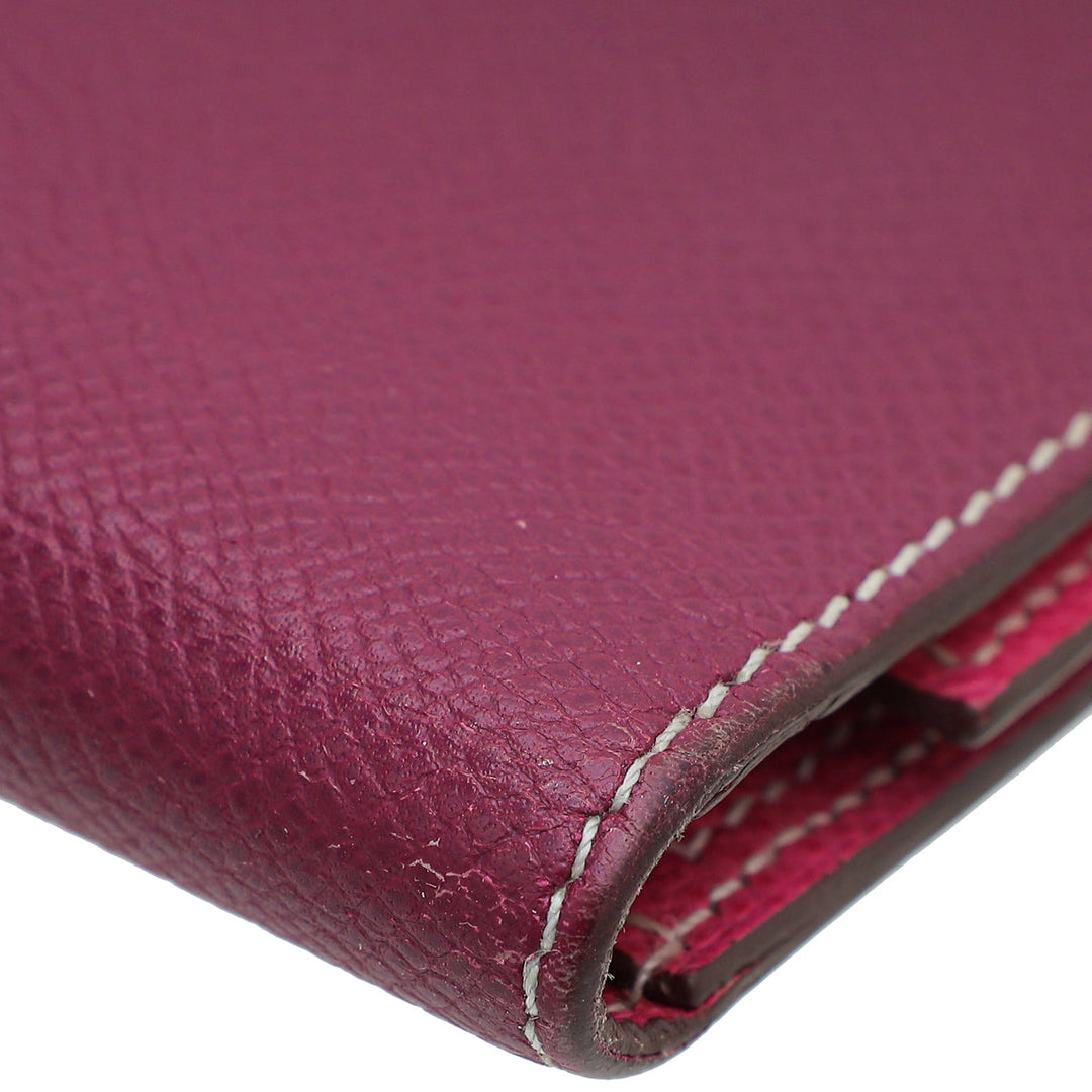Top quality Hermes Cyclamen Bearn Wallet