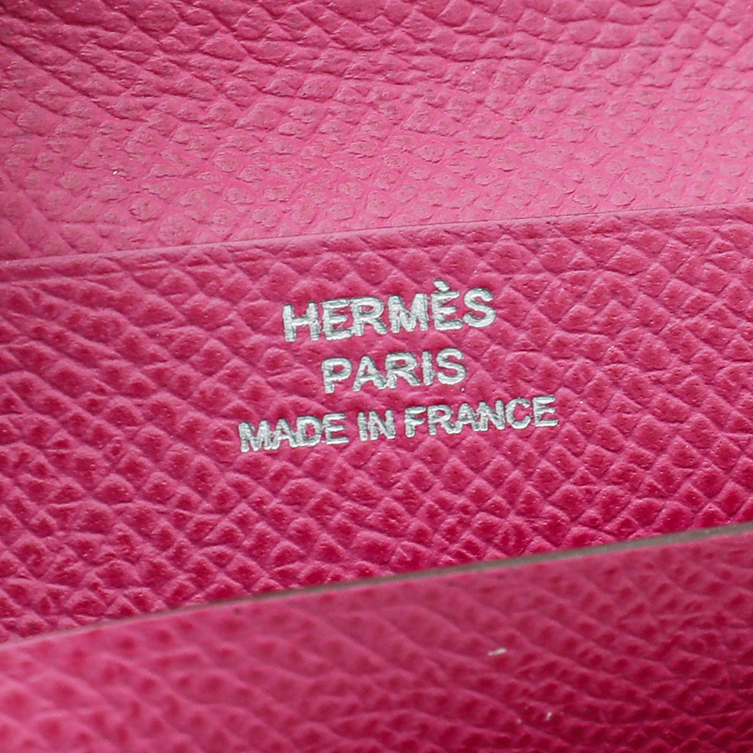 Hermes Cyclamen Bearn Wallet