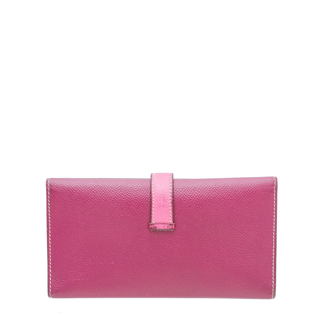 Hermes Cyclamen Bearn Wallet