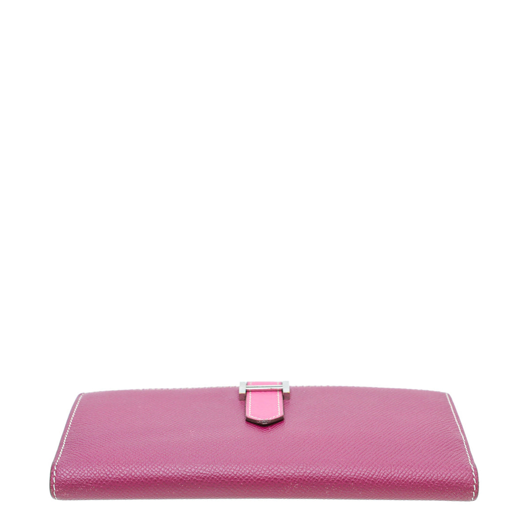Hermes Cyclamen Bearn Wallet