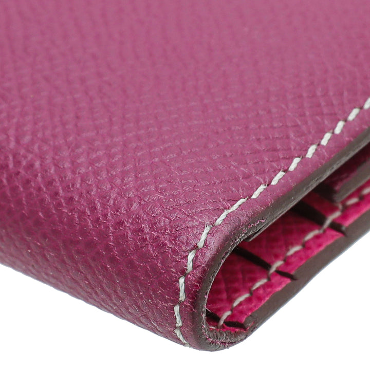 Hermes Cyclamen Bearn Wallet