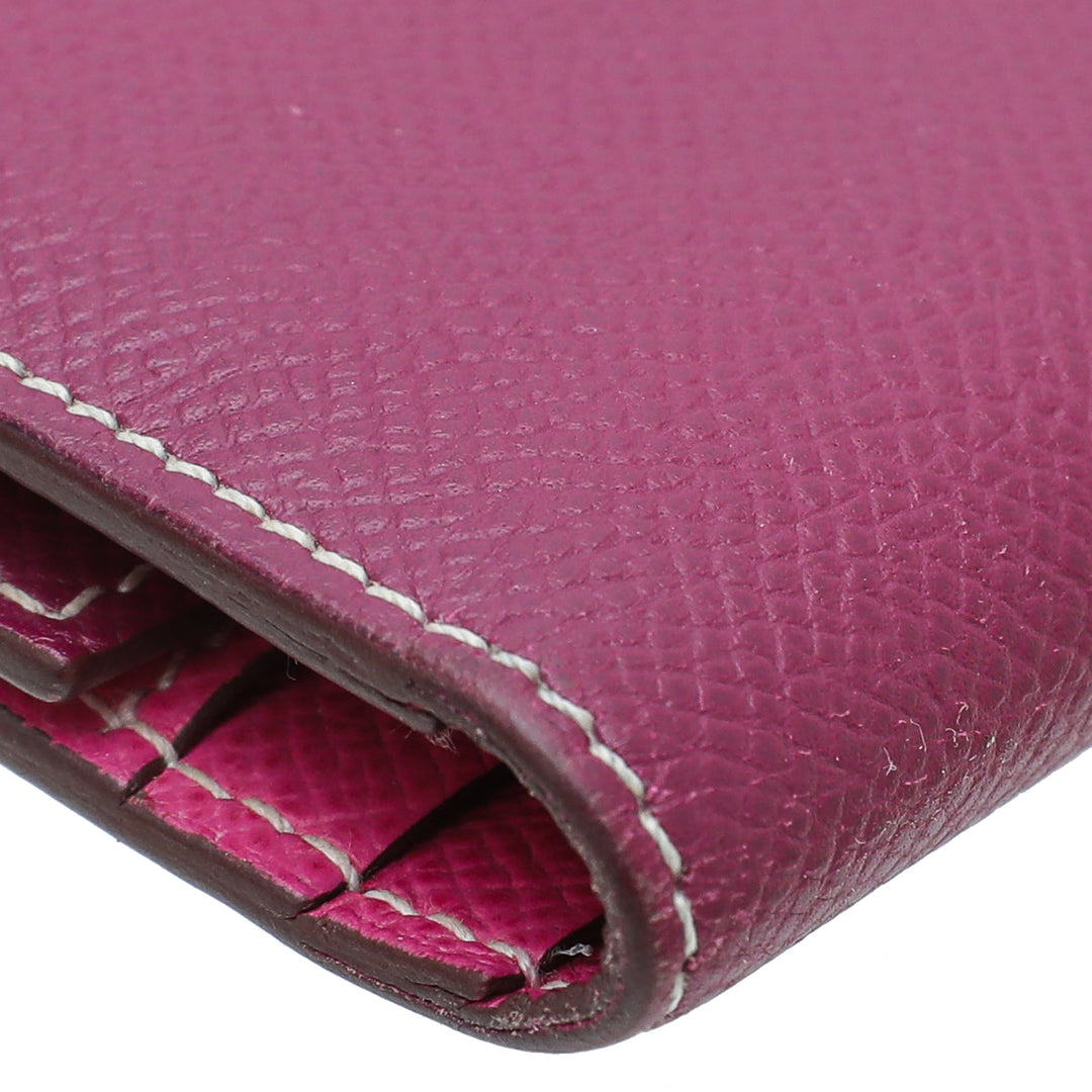 Hermes Cyclamen Bearn Wallet