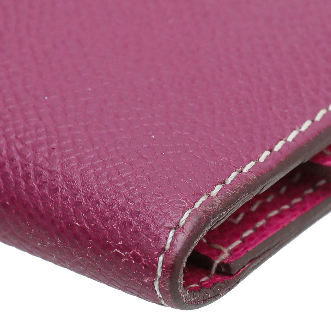 Hermes Cyclamen Bearn Wallet