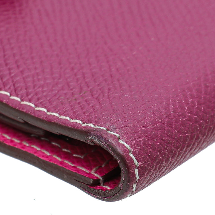 Hermes Cyclamen Bearn Wallet