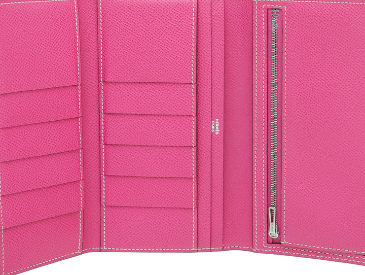 Hermes Cyclamen Bearn Wallet