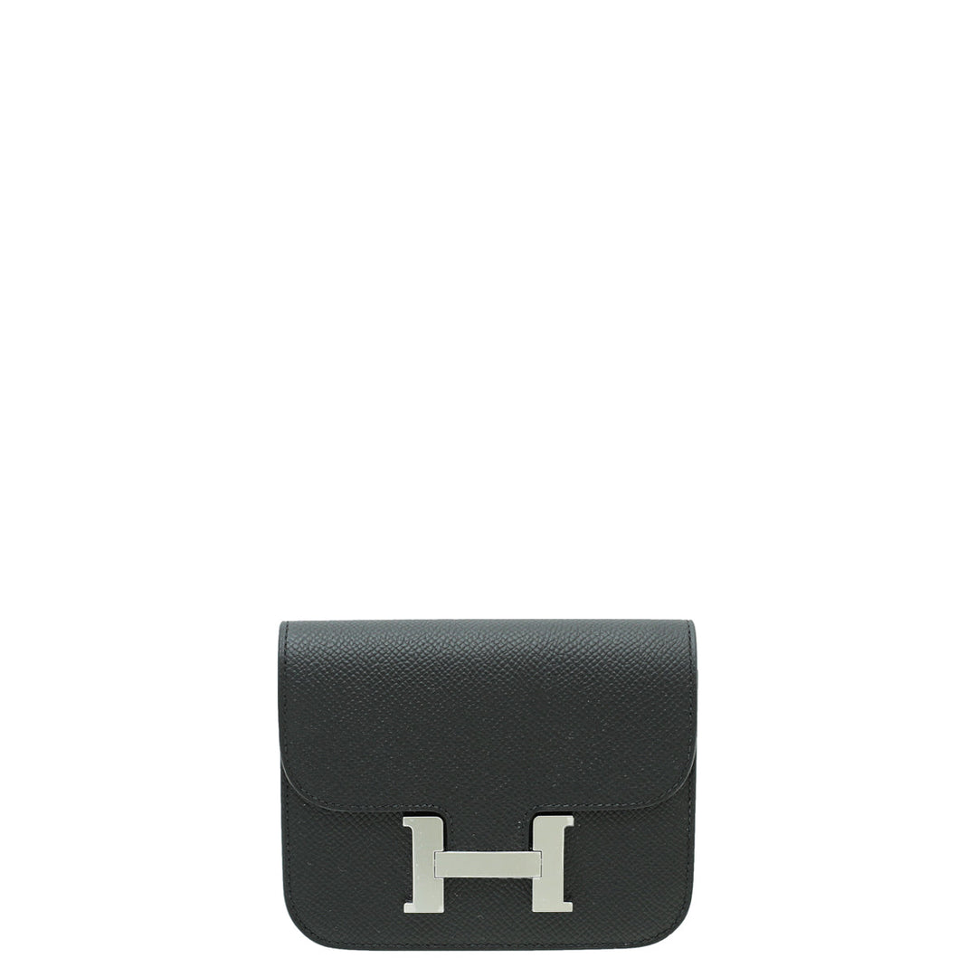 Top quality Hermes Noir Constance Slim Wallet