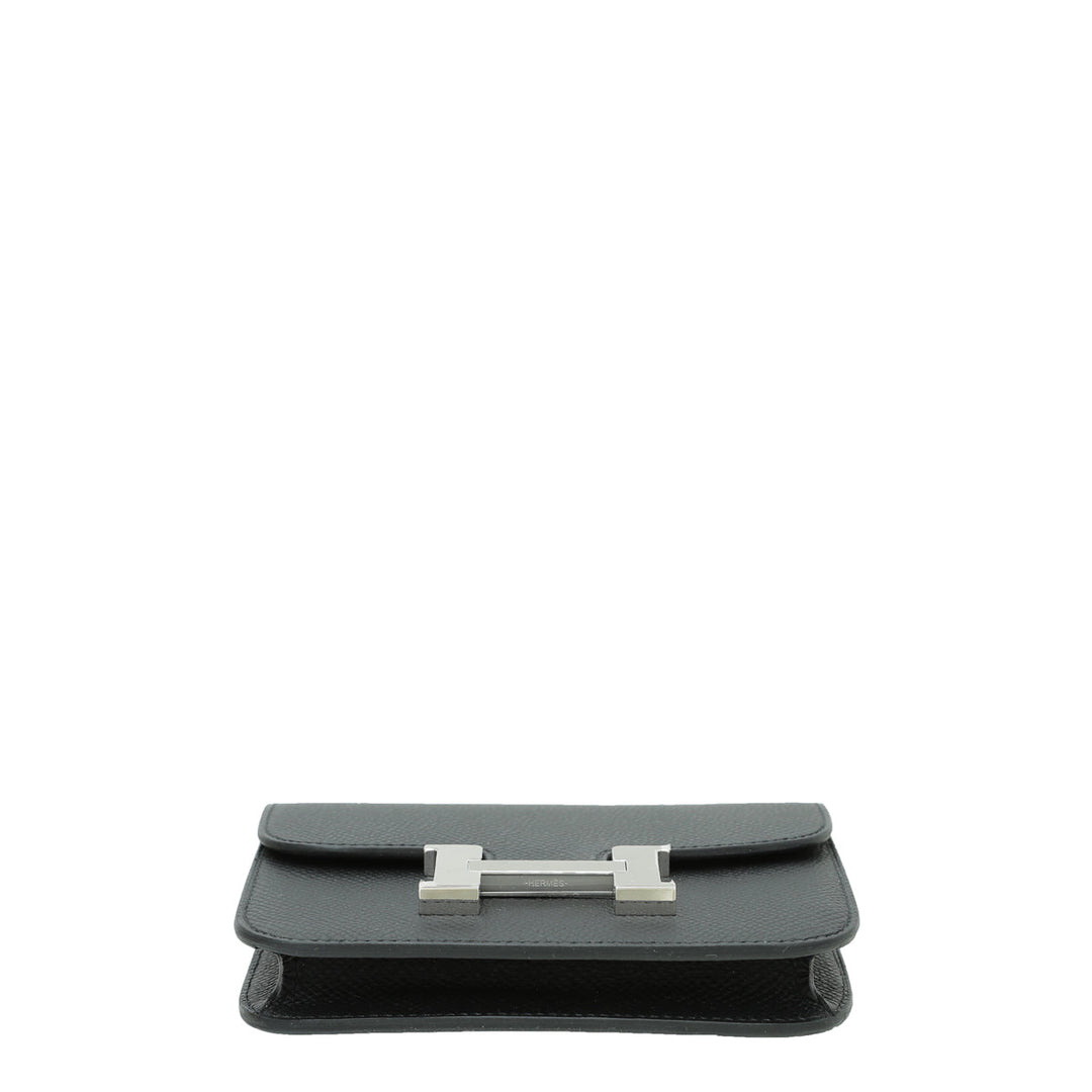 Top quality Hermes Noir Constance Slim Wallet