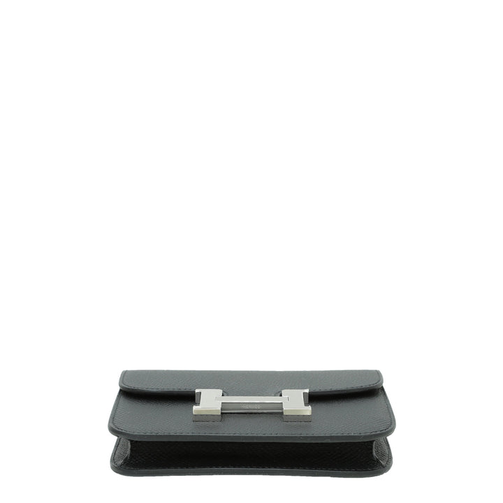 Top quality Hermes Noir Constance Slim Wallet