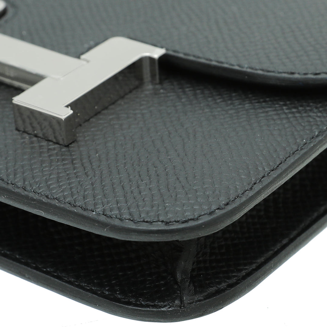 Top quality Hermes Noir Constance Slim Wallet