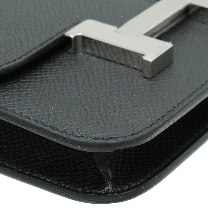 Top quality Hermes Noir Constance Slim Wallet