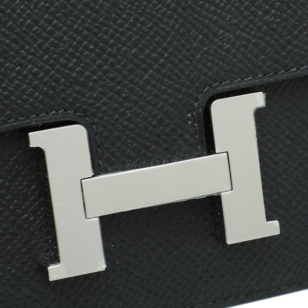 Top quality Hermes Noir Constance Slim Wallet