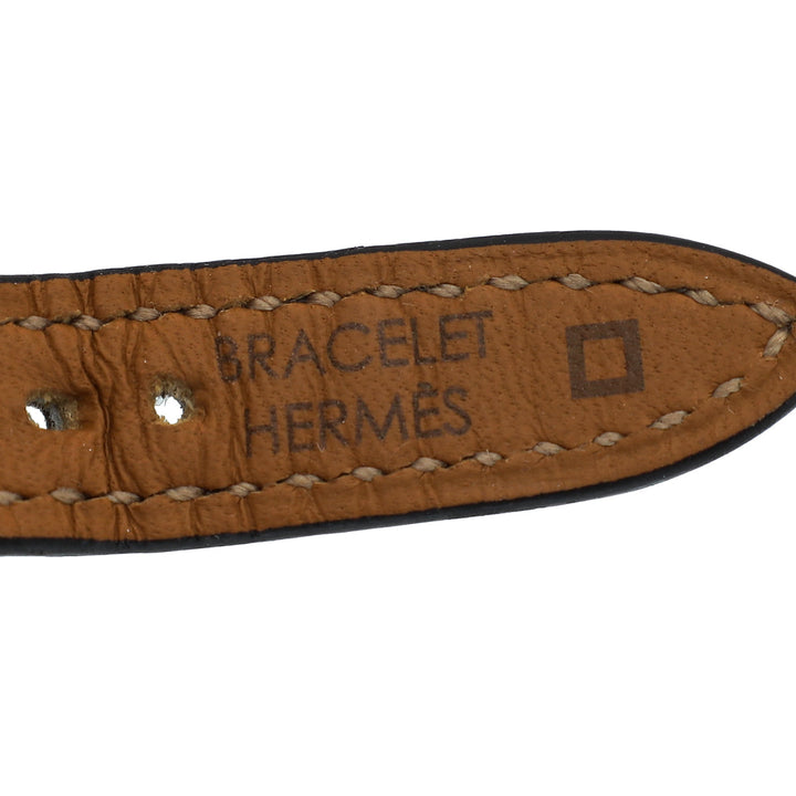Hermes 18K Rose Case Alligator Galop d'Hermes 26mm Watch