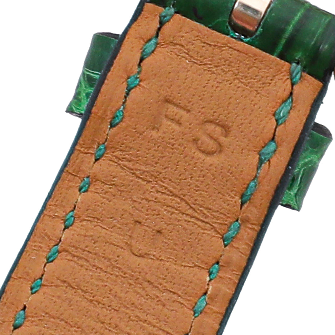 Hermes 18K Rose Gold Cape Cod Diamond Crocodile Strap 31mm Small Watch