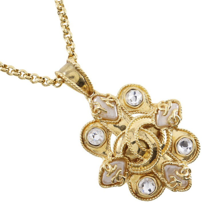 Top Quality Chanel Gold Plated Faux Pearl Necklace 95A