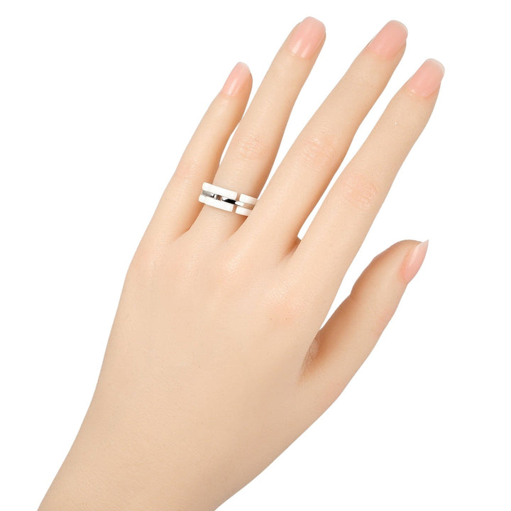 Top Quality Chanel Ultra Collection White Gold Ceramic Ring
