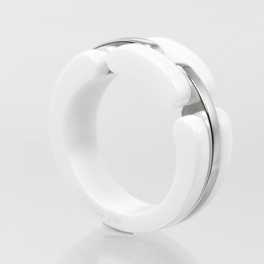 Top Quality Chanel Ultra Collection White Gold Ceramic Ring