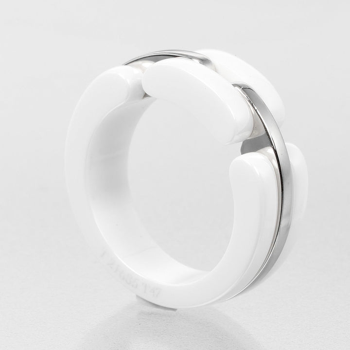 Top Quality Chanel Ultra Collection White Gold Ceramic Ring