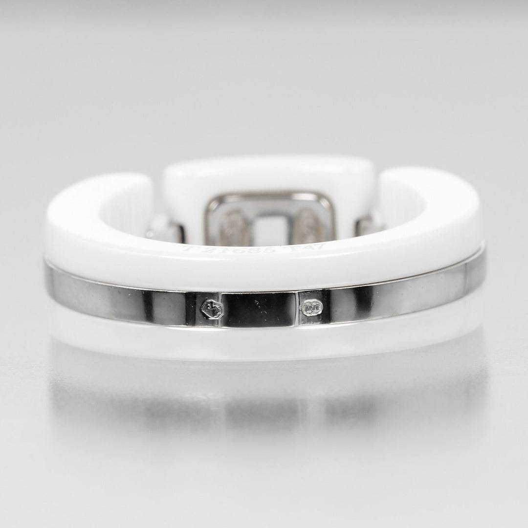 Top Quality Chanel Ultra Collection White Gold Ceramic Ring
