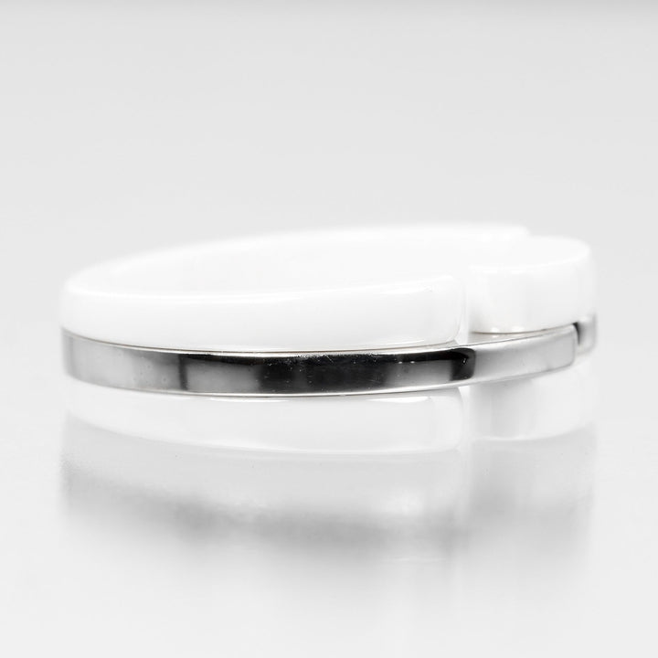 Top Quality Chanel Ultra Collection White Gold Ceramic Ring