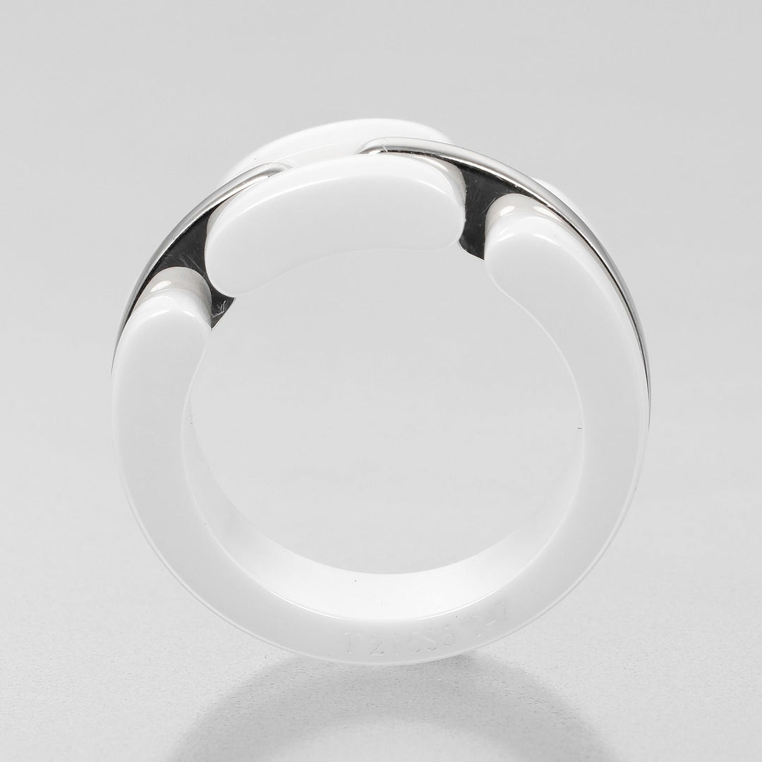 Top Quality Chanel Ultra Collection White Gold Ceramic Ring