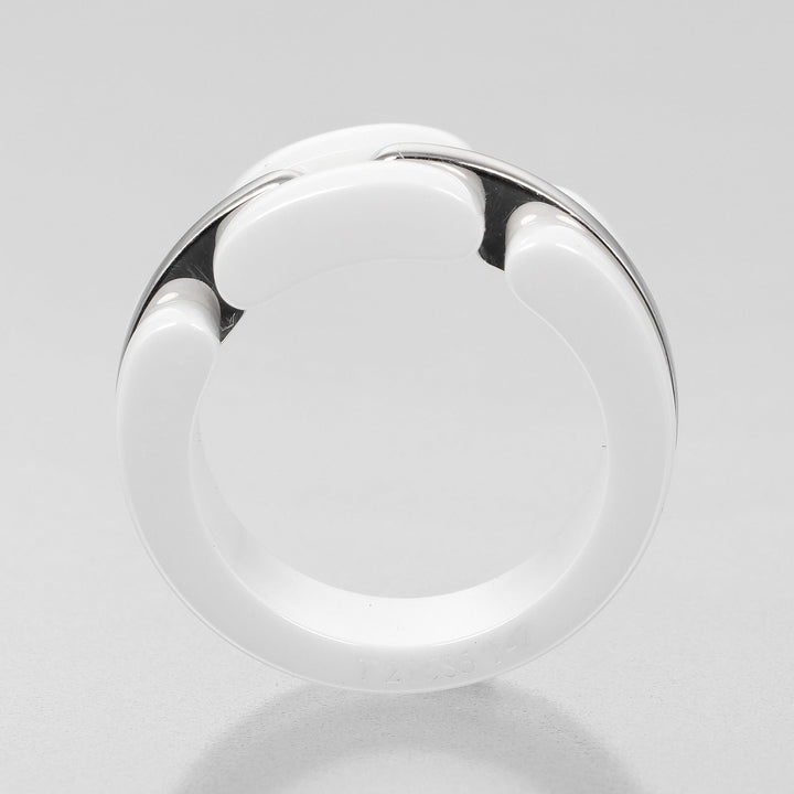 Top Quality Chanel Ultra Collection White Gold Ceramic Ring