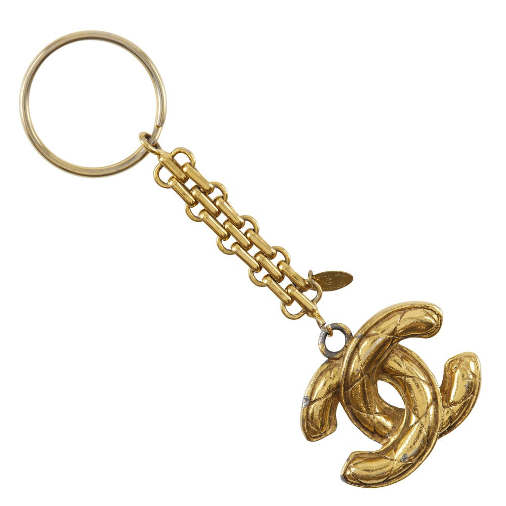 Top Quality Chanel Gold Plated Keychain Charm